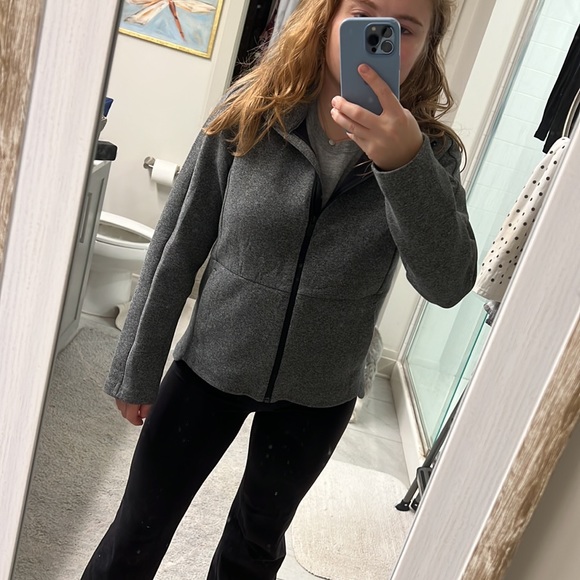 Dark Gray Lululemon Zip up fleece jacket - Picture 9 of 10